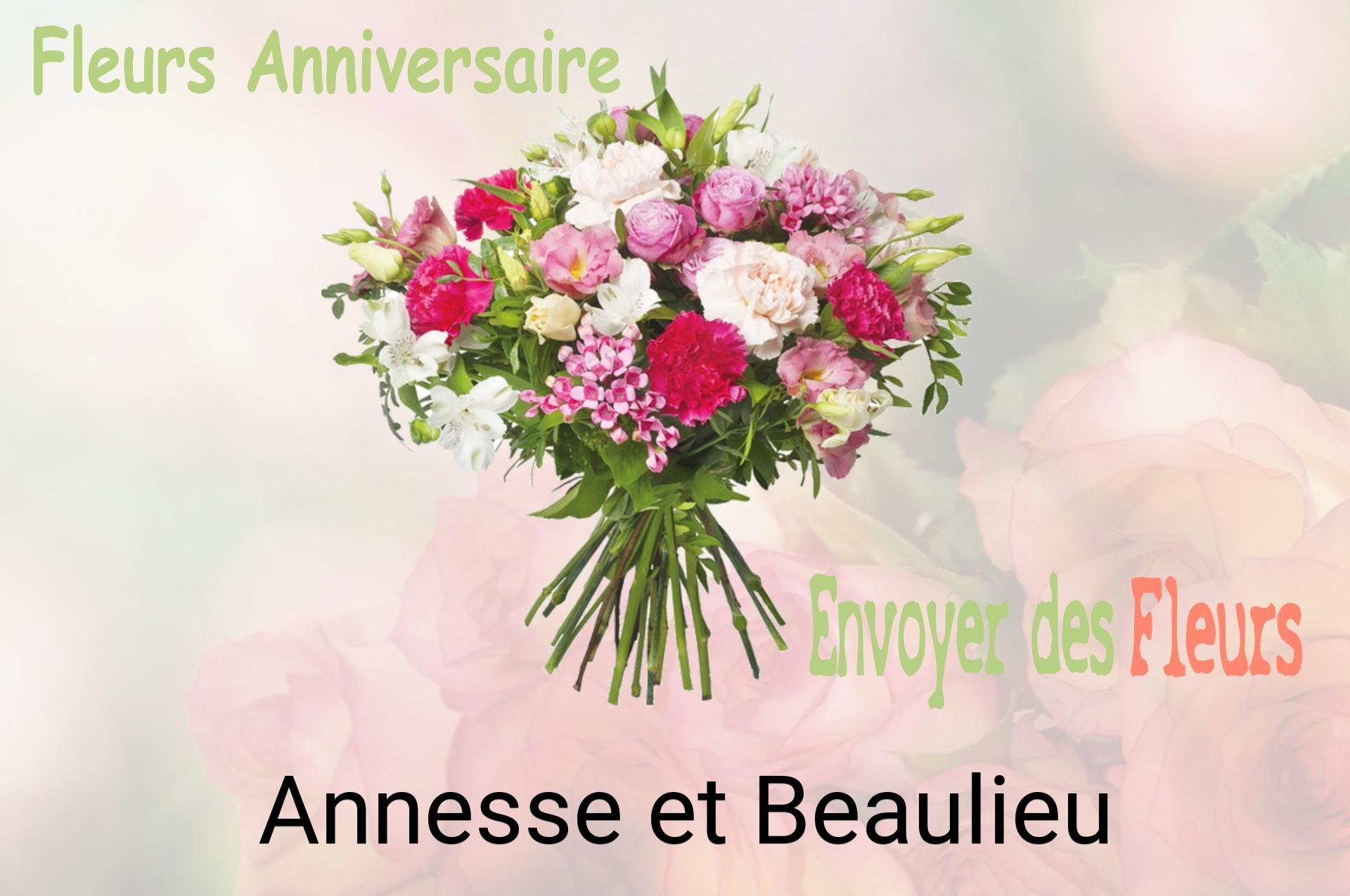 Bouquet de fleurs d’anniversaire livré à Annesse-et-Beaulieu
