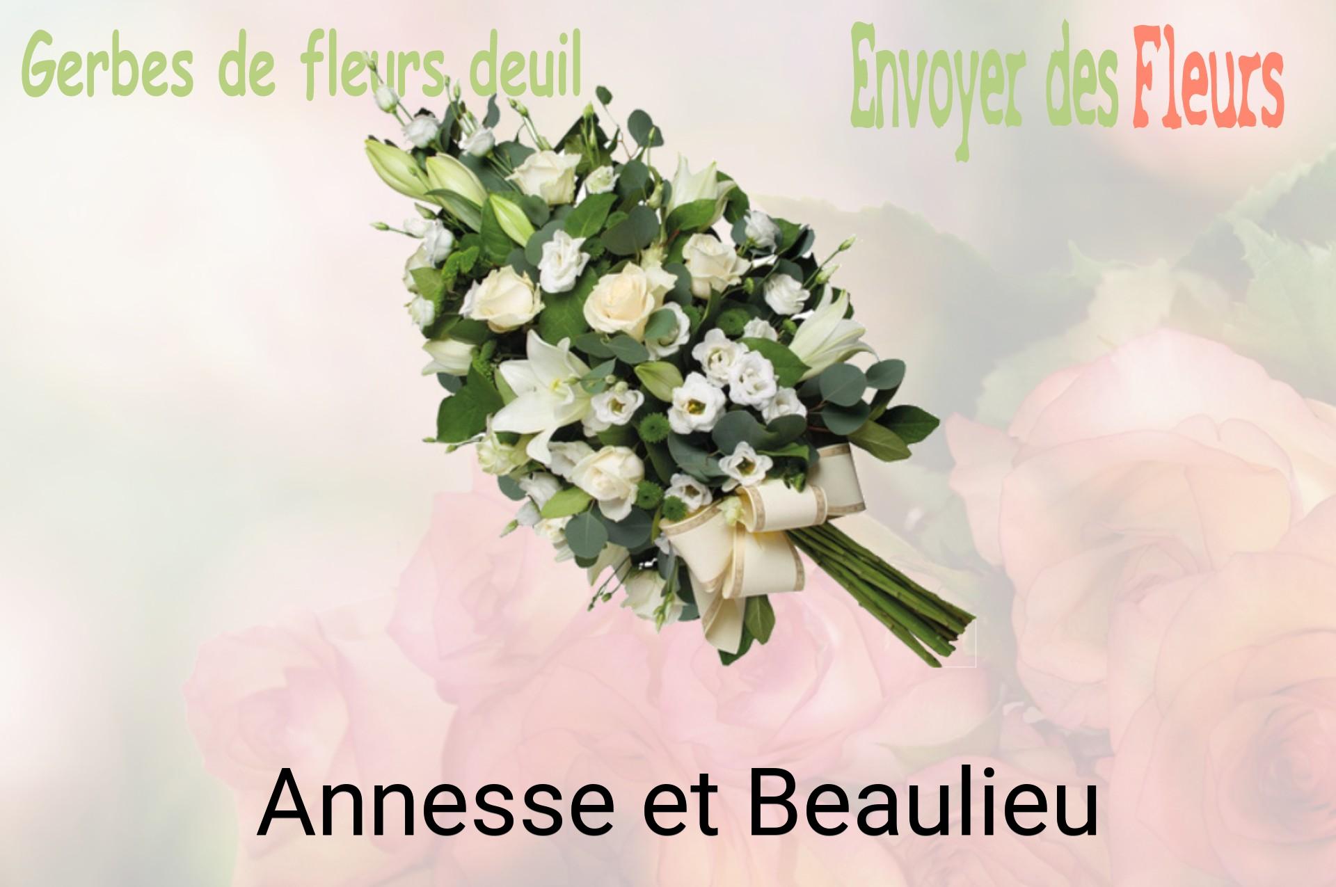 Gerbe de fleurs de deuil livrée à Annesse-et-Beaulieu